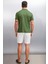 MATHEW Erkek Haki Polo Yaka T-shirt 6