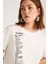 THESSA Kadın Ekru T-Shirt 3