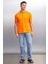 MATHEW Erkek Turuncu Polo Yaka T-shirt 2