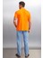 MATHEW Erkek Turuncu Polo Yaka T-shirt 8