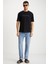 KINGSLEY Erkek %100 Pamuk Baskılı Kısa Kollu Regular Fit Siyah T-Shirt 2