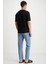 KINGSLEY Erkek %100 Pamuk Baskılı Kısa Kollu Regular Fit Siyah T-Shirt 5