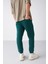 Inside Erkek Regular Fit Yumuşacık Kumaşlı Beli Paçası Lastıkli Yeşil Eşofman Altı 5