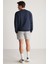 Darıan Erkek Sport Baskılı Içi Polarsız Mevsimlik Lacivert Sweatshirt 5