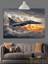 Gökyüzünde Hızla Uçan Savaş Uçağı Dekoratif Kanvas - Mdf Ahşap Tablo 2
