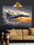 Gökyüzünde Hızla Uçan Savaş Uçağı Dekoratif Kanvas - Mdf Ahşap Tablo 5