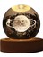Sevgililer Günü Hediyesi Galaxy Kristal Top Lambası 3D Planet Moon Lamba USB LED Gece Işığı, F (Yurt Dışından) 5