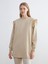 Yeni Sezon Bisiklet Yaka Fırfırlı Kadın Sweatshirt Tunik 1