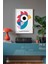 Bauhaus Serisi Beyaz Çerçeveli Poster, Tablo NO:121 2