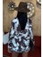 Batik Desenli Chanel Saten Gömlek -Kahverengi 5