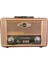 NS-8098 Retro, Nostaljik, Ahşap Tasarım Bluetooth Hoparlörlü, Şarjlı, Taşınabilir Fm/am Destekli Radyo 1