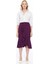 Kadın Mor Mevsimlik Volanlı Midi Boy Krep Etek 2123-80 15
