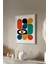 Bauhaus Serisi Beyaz Çerçeveli Poster, Tablo No:3 1
