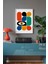 Bauhaus Serisi Beyaz Çerçeveli Poster, Tablo No:3 2
