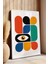 Bauhaus Serisi Beyaz Çerçeveli Poster, Tablo No:3 4