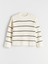 Yeni Sezon Bisiklet Yaka Çizgili Oversize Kadın Triko Kazak 5