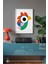 Bauhaus Serisi Beyaz Çerçeveli Poster, Tablo No:10 2