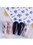 Forever Mavi Çiçekler Tırnak Süsleme Stickerı Nail Art Süslemeleri 2