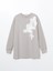 Yeni Sezon Nakışlı Oversize Kadın Sweatshirt Tunik 5