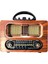 NS-6635 Büyük Boy Retro, Nostaljik, Ahşap Tasarım Bluetooth Hoparlörlü, Şarjlı, Taşınabilir Fm/am Destekli Radyo 3