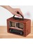 NS-6635 Büyük Boy Retro, Nostaljik, Ahşap Tasarım Bluetooth Hoparlörlü, Şarjlı, Taşınabilir Fm/am Destekli Radyo 4