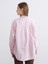 Yeni Sezon Çizgili Oversize Poplin Kadın Gömlek 4