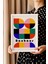 Bauhaus Serisi Beyaz Çerçeveli Poster, Tablo No:13 3