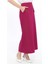 Kadın Fuşya Cep Detaylı Mevsimlik Poliviskon Kalem Uzun Etek 2107-95 13