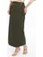 Kadın Haki Cep Detaylı Poliviskon Kalem Etek 2107-95 12