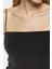 Kadın Kare Yaka Crop Top Black 10