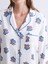 Yeni Sezon Gömlek Yaka Çiçekli Kadın Pijama Takımı 3