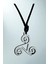Alpha Beta Omega Sembollü Unisex Kolye – Zamak Metal, Ayarlanabilir Pamuk Ip 1