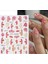 Blossom Pembe Tırnak Süsleme Stickerı Tırnak Süsü Nail Art Süslemeleri 1