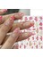 Blossom Pembe Tırnak Süsleme Stickerı Tırnak Süsü Nail Art Süslemeleri 4