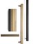 8801 Çizgili Modern Kalın Kulp Gold Branch Renk 160 mm 4