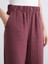 Yeni Sezon Beli Lastikli Dokulu Müslin Kadın Pantolon 4