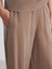 Yeni Sezon Beli Lastikli Geniş Paça Kadın Pantolon 3