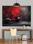 Kırmızı Halter Dumble Spor Ekipmanı Dekoratif Kanvas - Mdf Ahşap Tablo 4