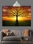Sonbahar Renklerinde Yalnız Ağaç Manzarası Dekoratif Kanvas - Mdf Ahşap Tablo 2