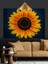 Dev Ayçiçeği Çiçeği Yakın Plan Dekoratif Kanvas - Mdf Ahşap Tablo 3