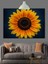 Dev Ayçiçeği Çiçeği Yakın Plan Dekoratif Kanvas - Mdf Ahşap Tablo 5
