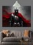 Kırmızı Zırhlı Şövalye Figürü Portresi Dekoratif Kanvas - Mdf Ahşap Tablo 1