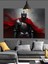 Kırmızı Zırhlı Şövalye Figürü Portresi Dekoratif Kanvas - Mdf Ahşap Tablo 5