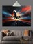 Hızla Giden Uçak ve Yol Manzarası Dekoratif Kanvas - Mdf Ahşap Tablo 5