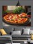 Bütün Malzemeli Lezzetli Italyan Pizza Görseli Dekoratif Kanvas - Mdf Ahşap Tablo 4