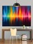Dikey Renkli Işıkların Soyut Illüstrasyonu Dekoratif Kanvas - Mdf Ahşap Tablo 2
