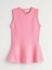 Yeni Sezon Bisiklet Yaka Peplum Triko Bluz 5