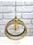 Menashop Metrashop Gold Endüstriyel Metal Hasır Tel Dairesel Model Hol Mutfak Tekli Sarkıt Avize Aydınlatma 2