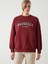 Yeni Sezon Bisiklet Yaka Nakışlı Oversize Kadın Kalın Sweatshirt 1