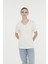 Wb V Vıskon 11Mdk205 4Fx Ekru Kadın Kısa Kol T-Shirt 17